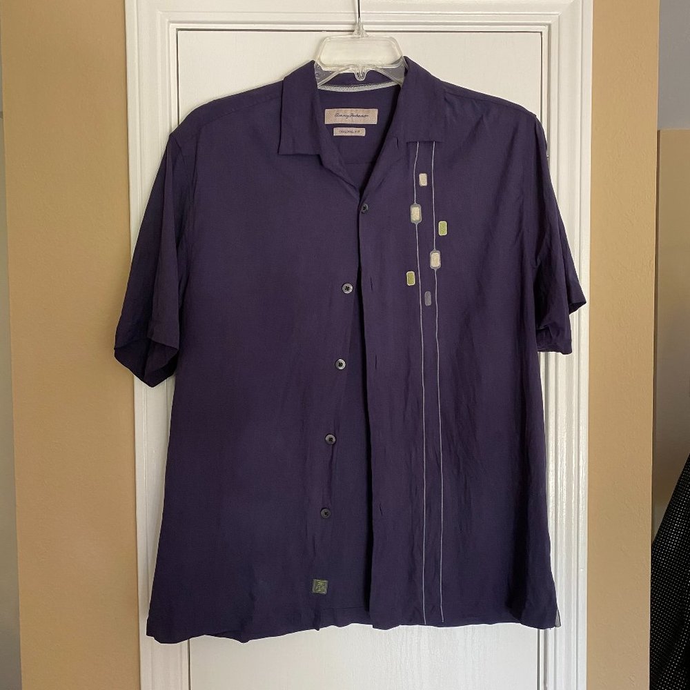 tommy bahama silk short sleeve button down shirt